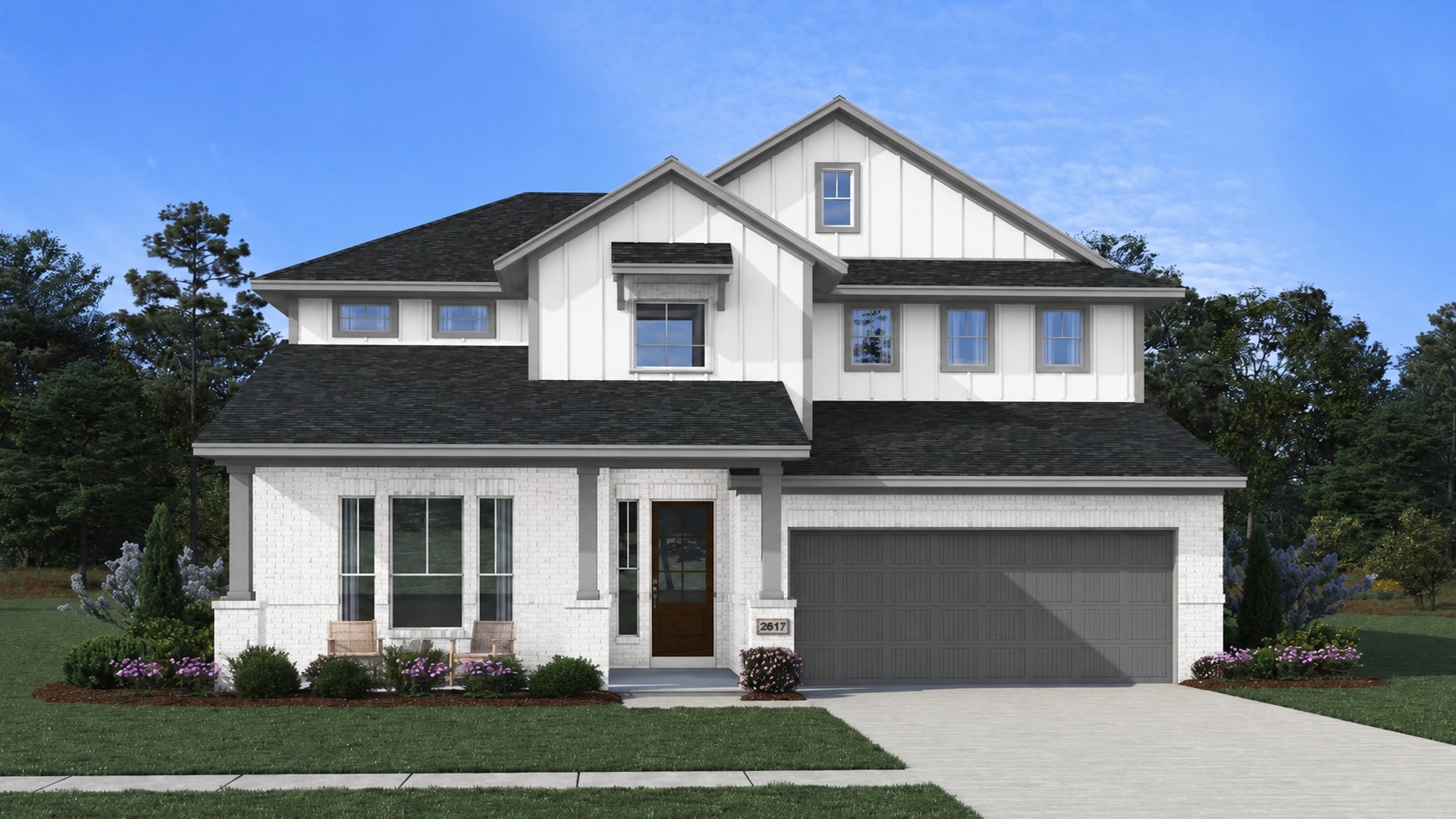 Madison Floorplan Elevation B Exterior Rendering