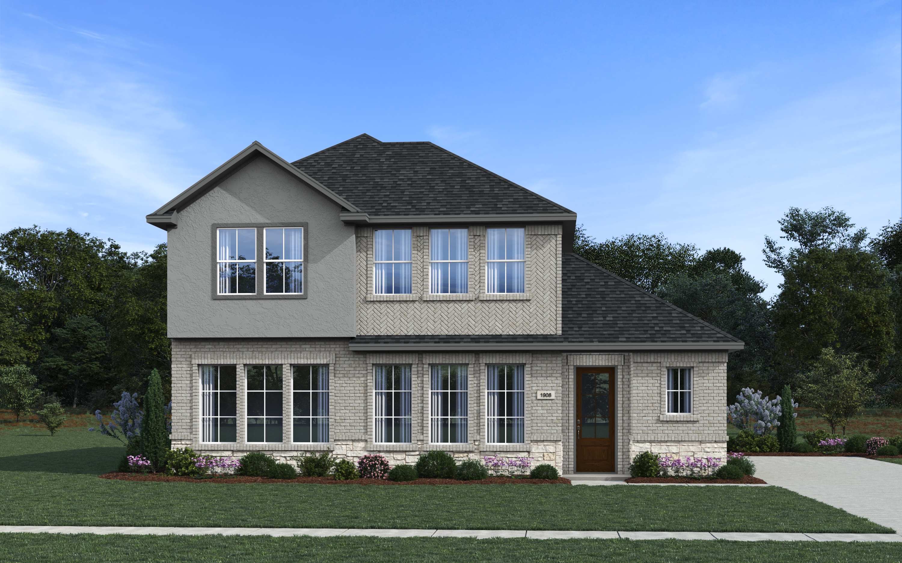 Elevation A of the ElDorado floor plan