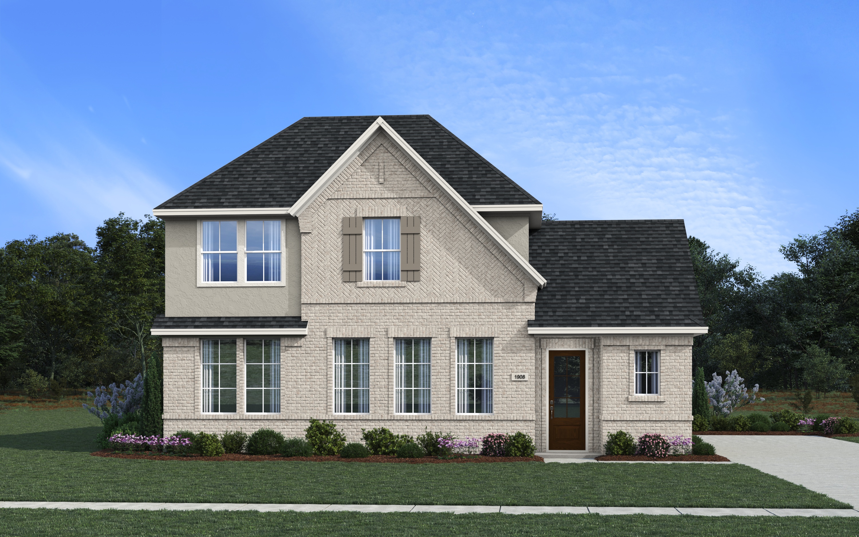 Elevation B of the ElDorado floor plan