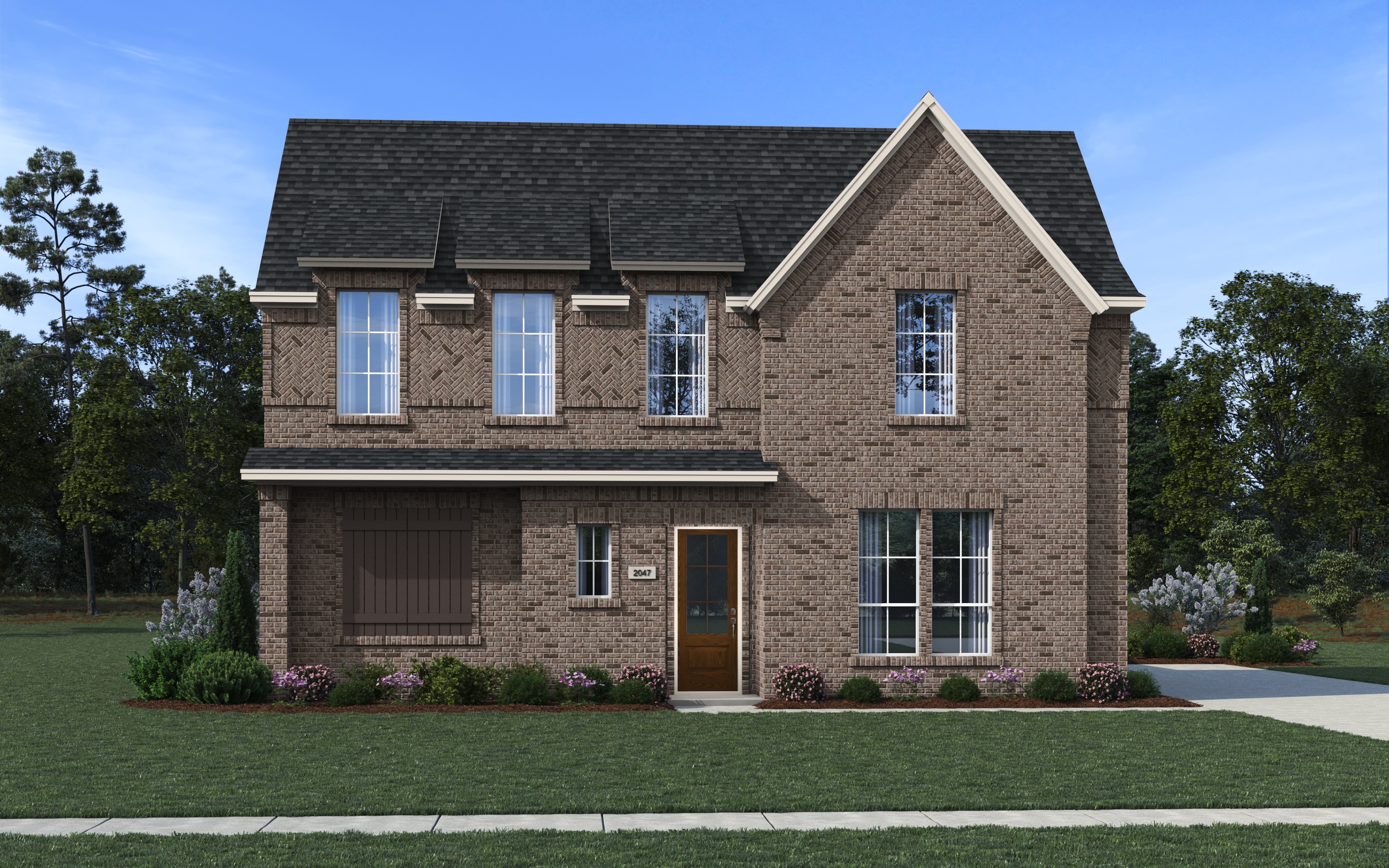 Elevation C of the Hardin floor plan