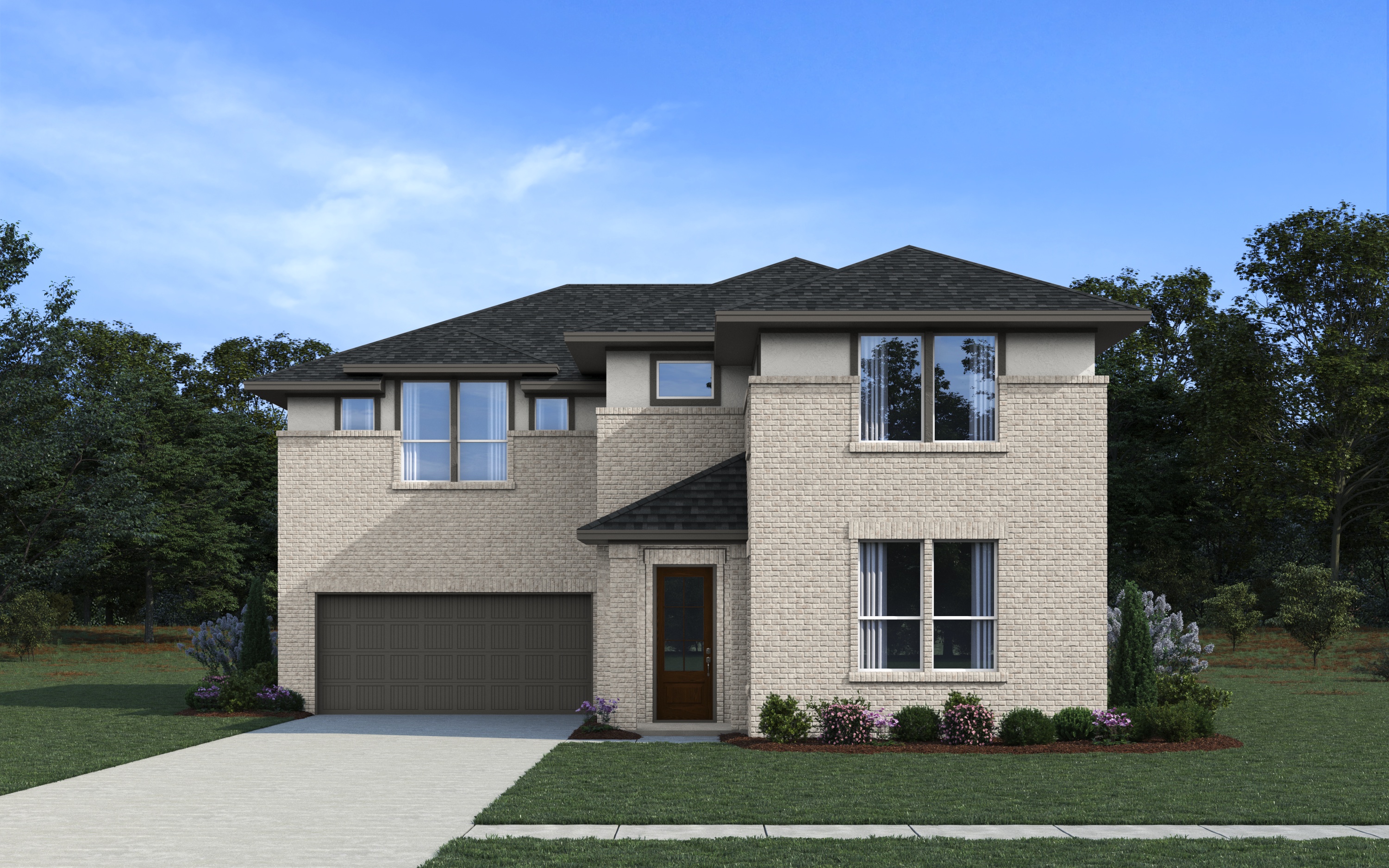 Elevation D of the Virginia floor plan
