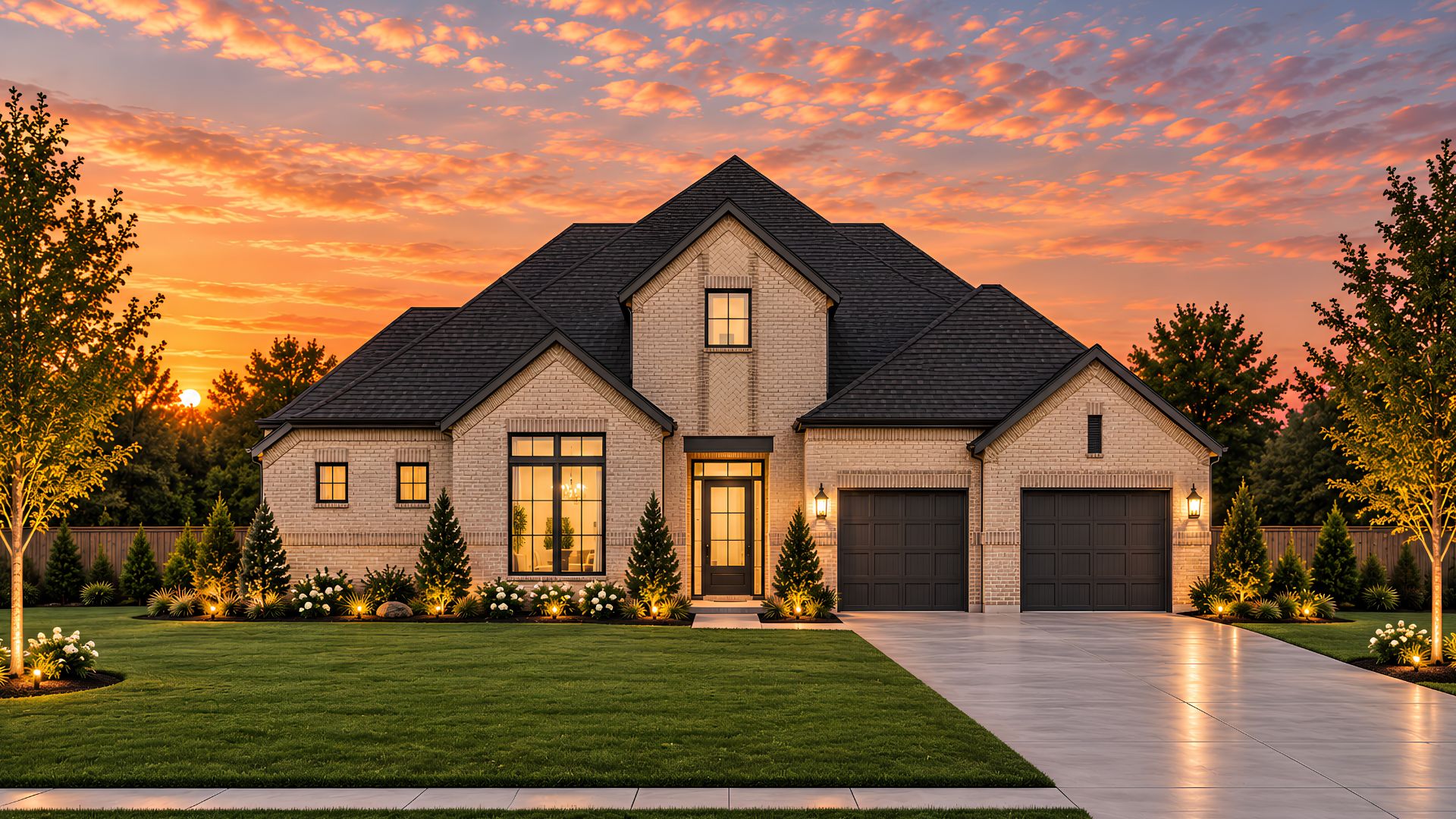 Elevation A Brick of the Drios floor plan