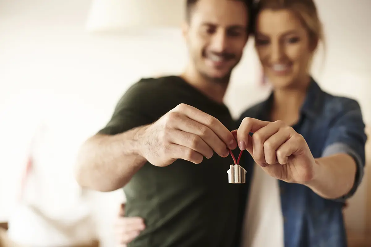 Happy, smiling couple