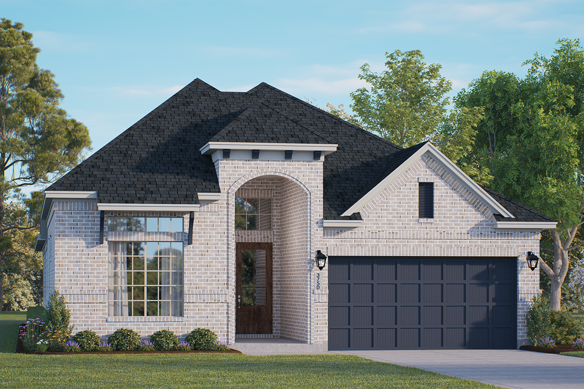 Elevation B of the Lynnbrook plan