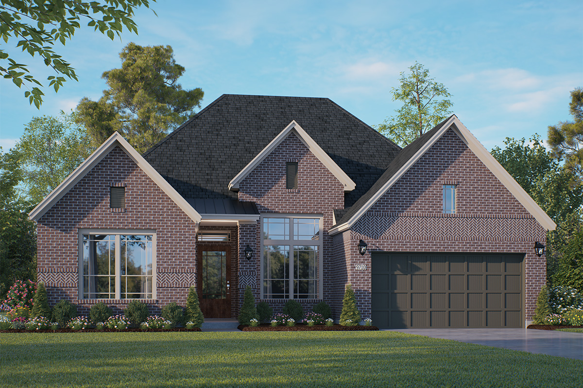 Elevation R of the Lakeway floor plan