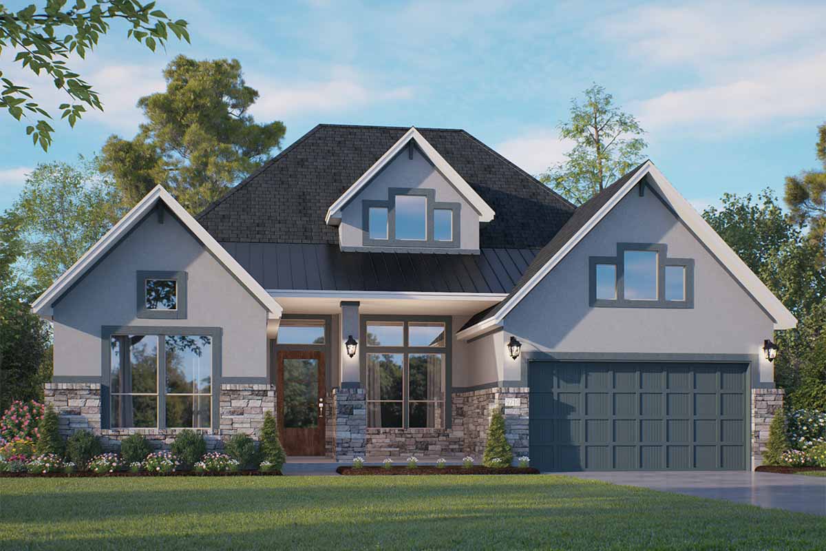 Elevation S of the Lakeway floor plan