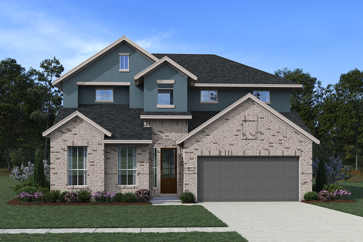 Elevation A of the Madison floor plan