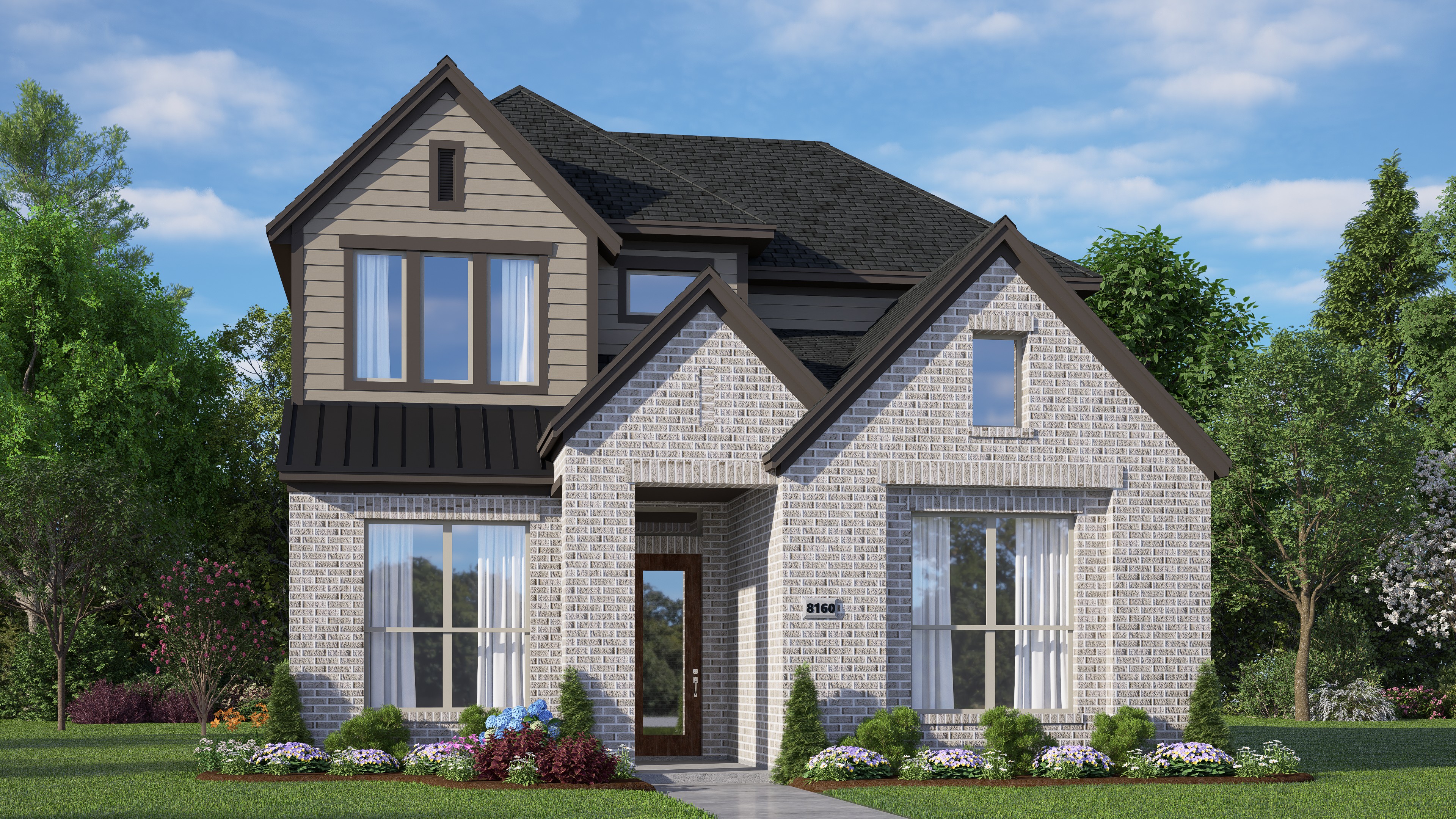 Elevation A of the StAndrews floor plan