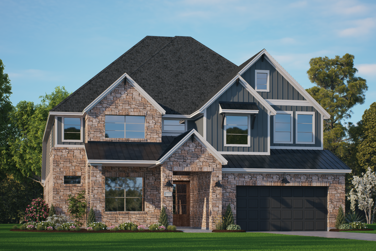 Elevation R of the Waterford floor plan