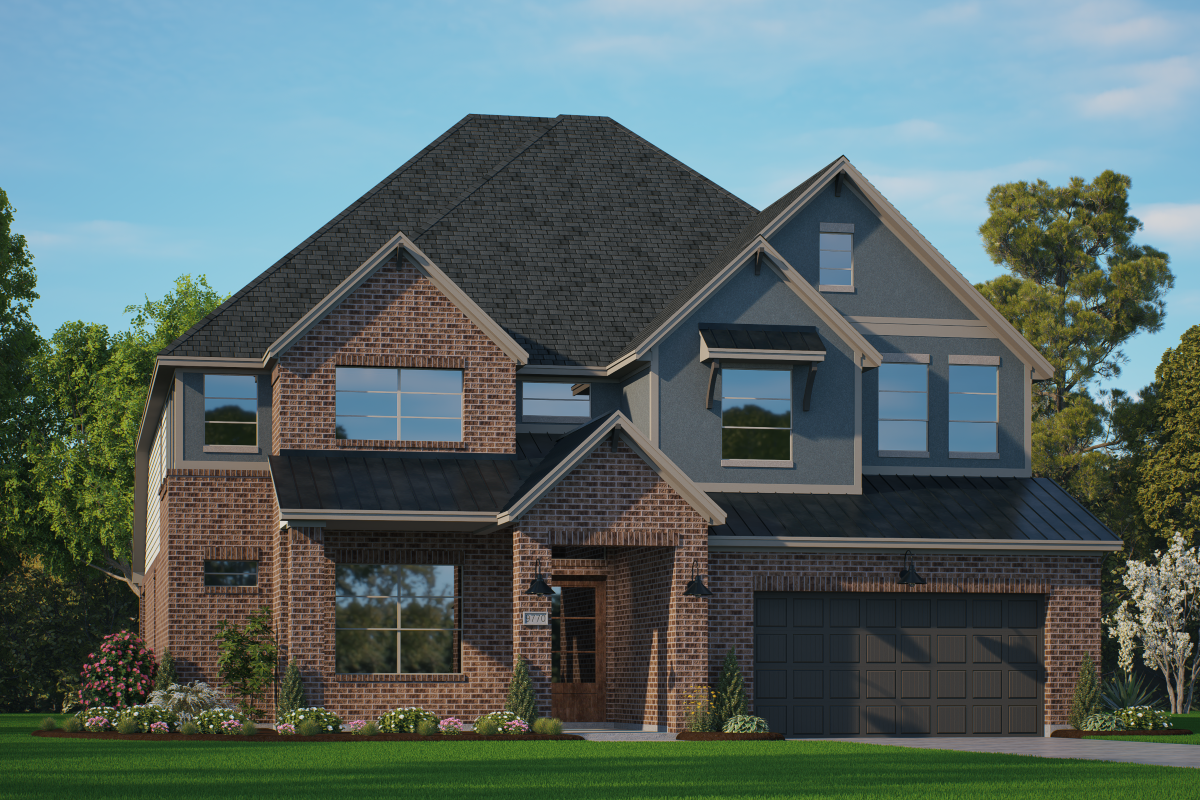 Elevation R of the Waterford floor plan