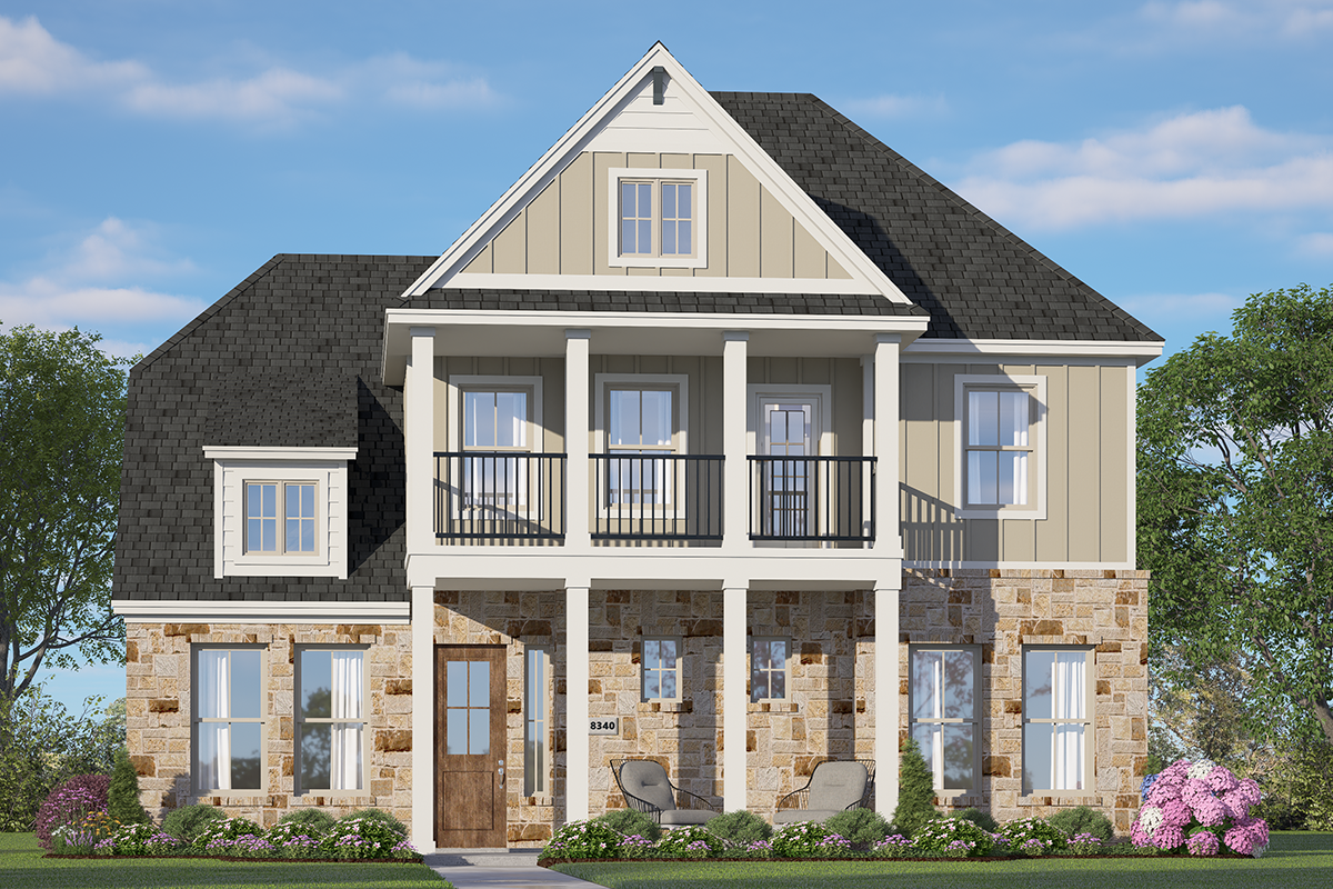 Elevation A of the Sorenstam floor plan