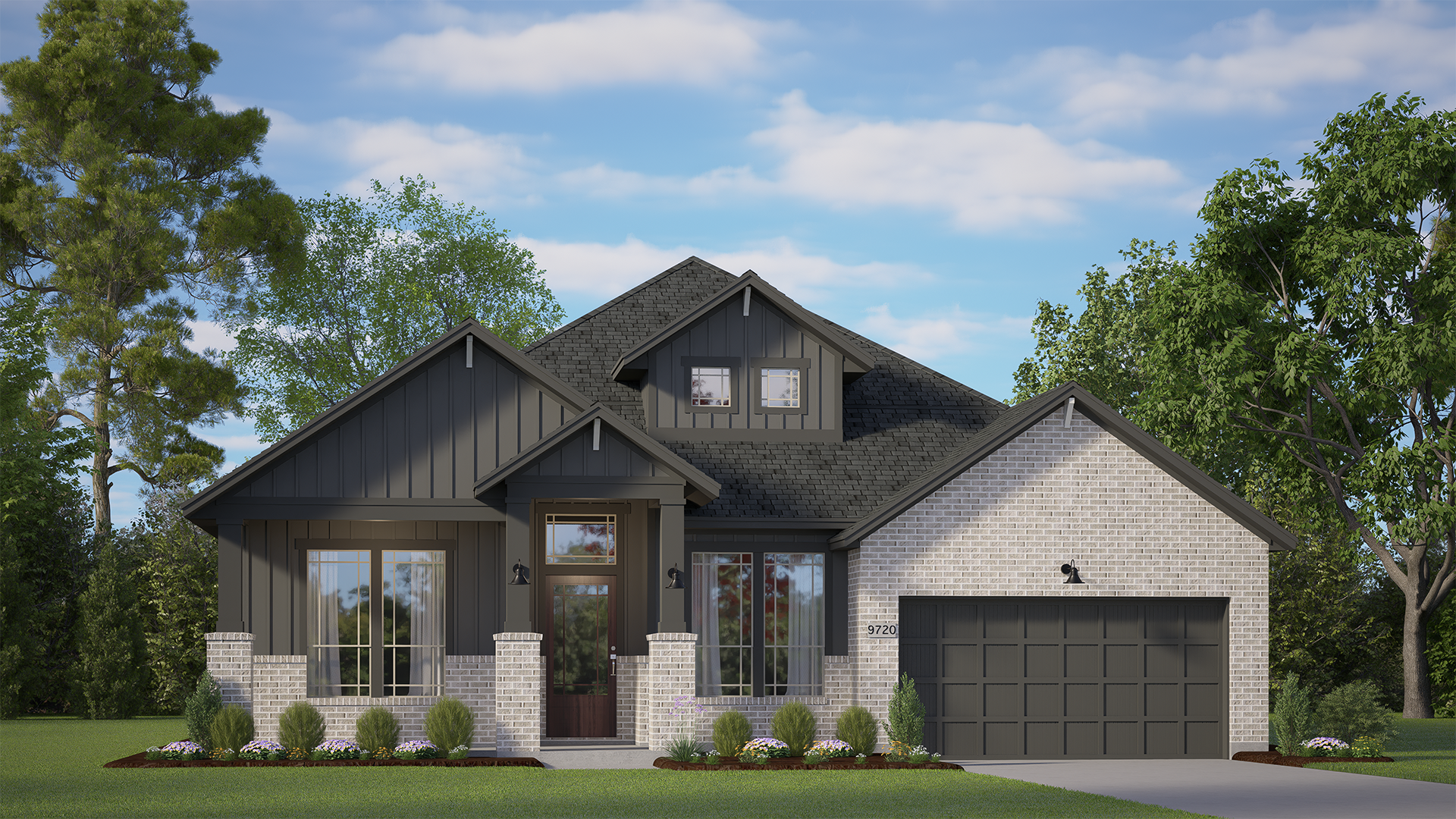 Elevation S1 of the Brentwood floor plan