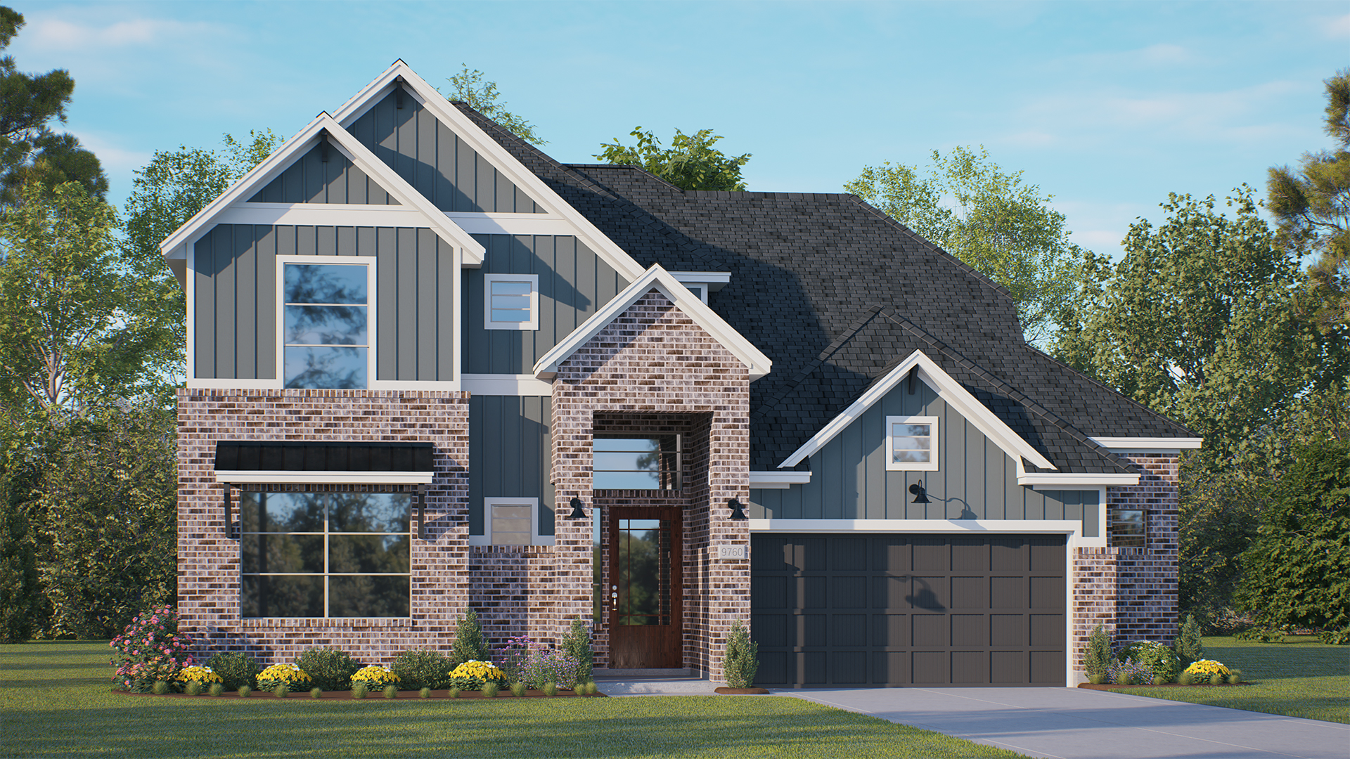 Elevation R1 of the Rivercrest floor plan