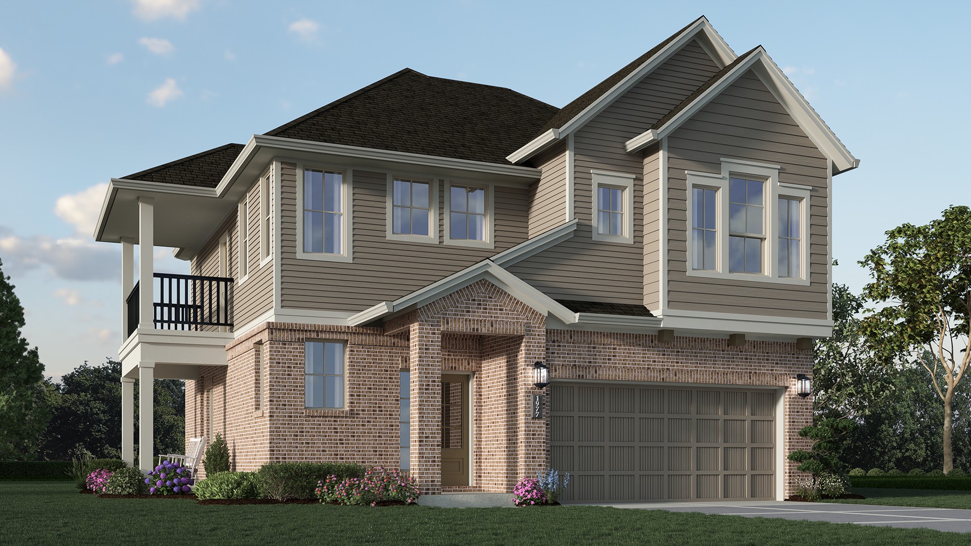 Elevation D of the Capeside floor plan