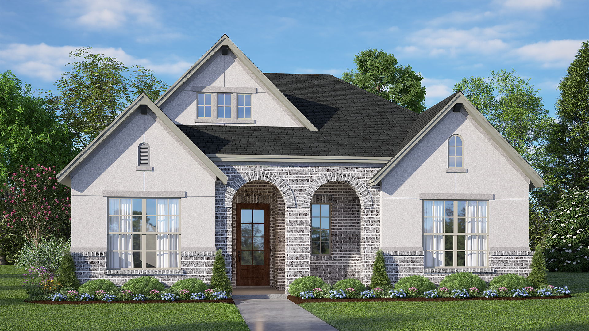 Elevation A of the Mickelson floor plan