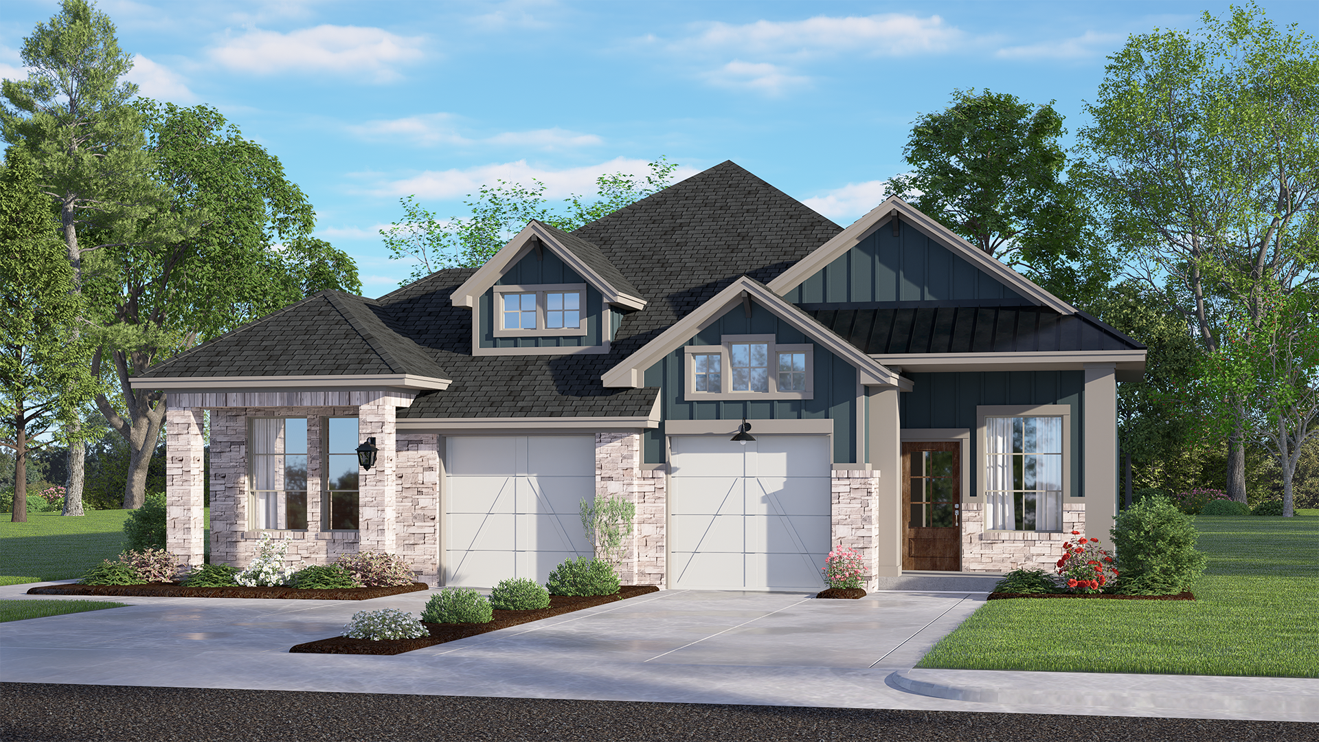 Elevation GH of the Chalet floor plan