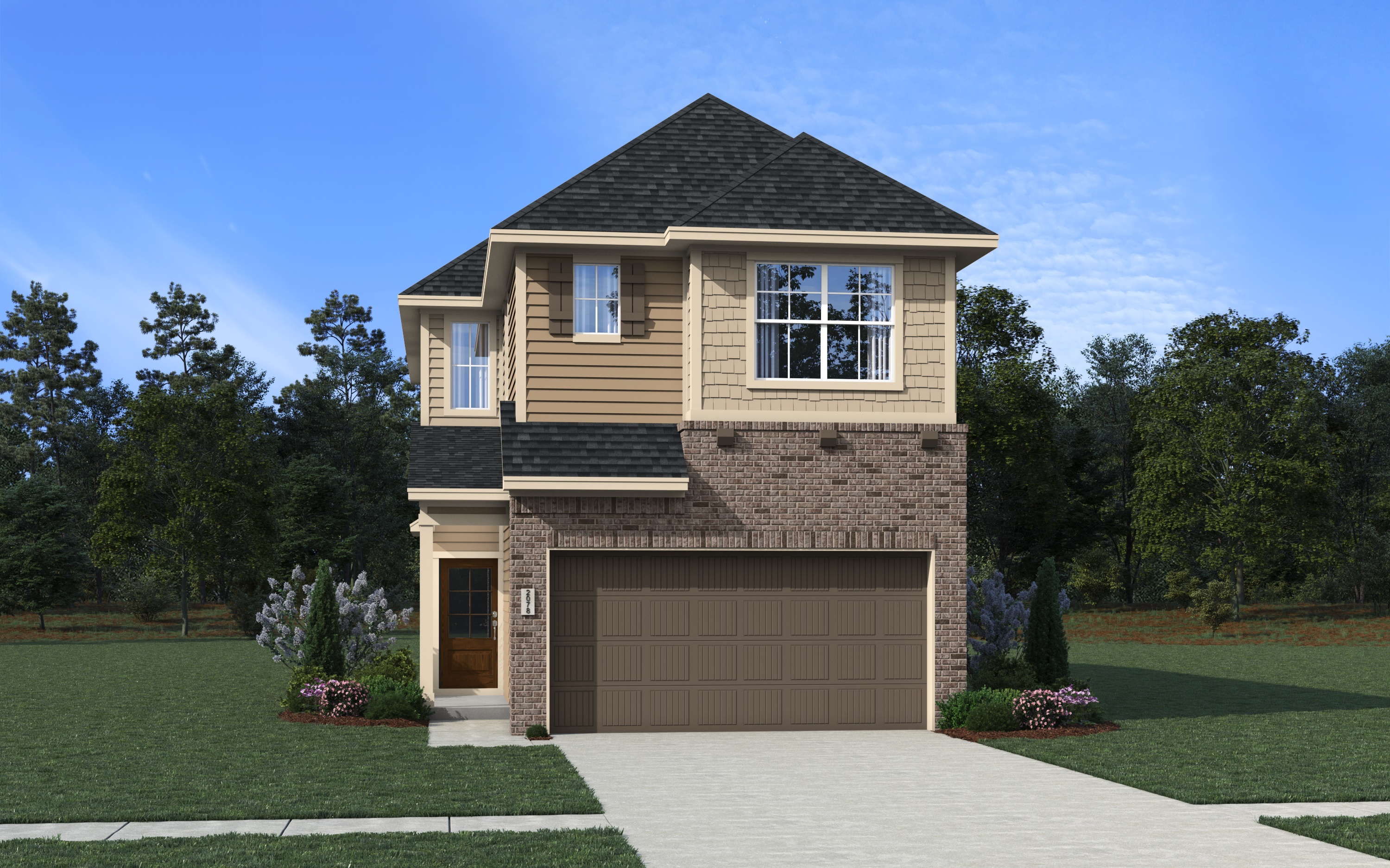 Elevation B of the Lorraine floor plan