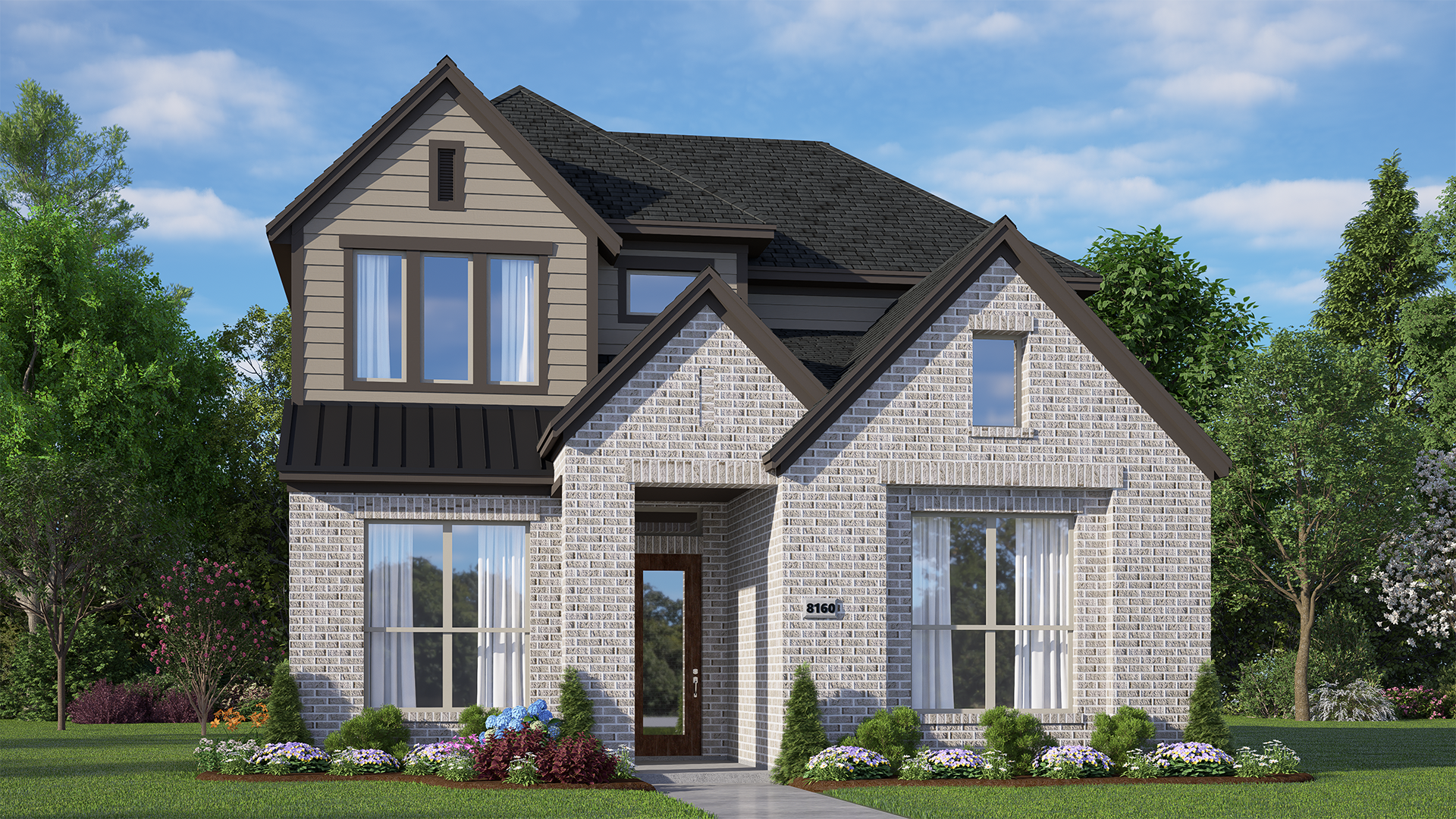 Elevation A of the StAndrews floor plan