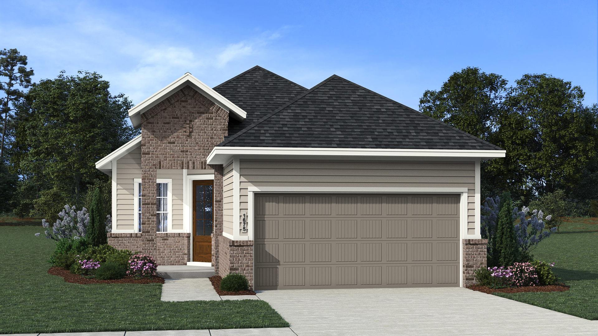 Elevation A of the Carlisle floor plan