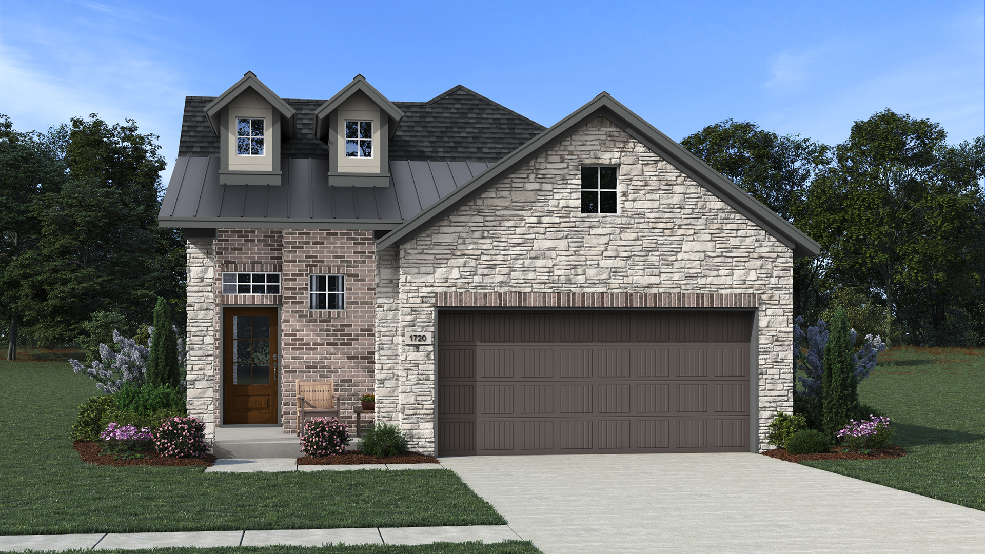 Elevation A of the Adele floor plan