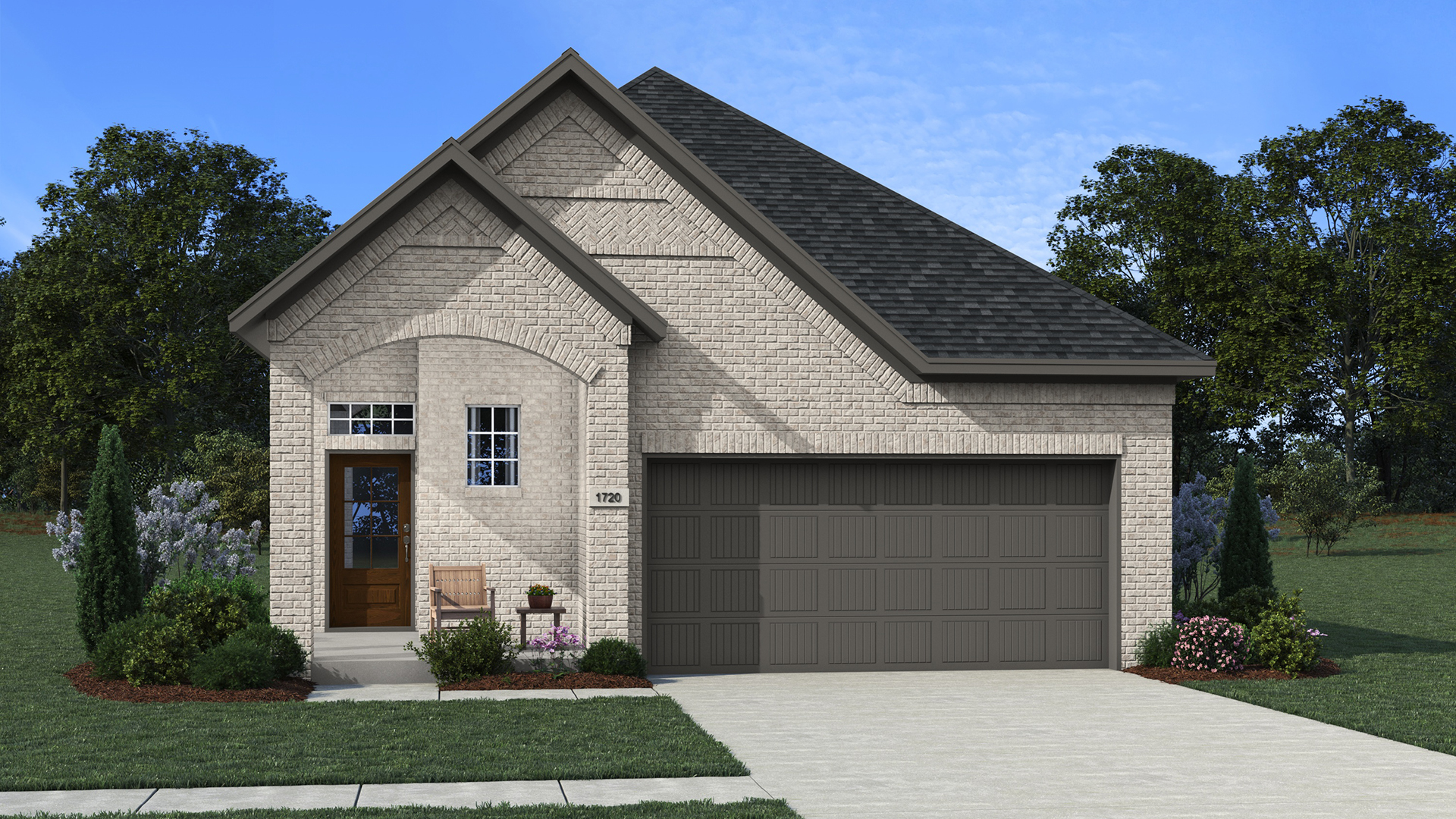 Elevation B of the Adele floor plan