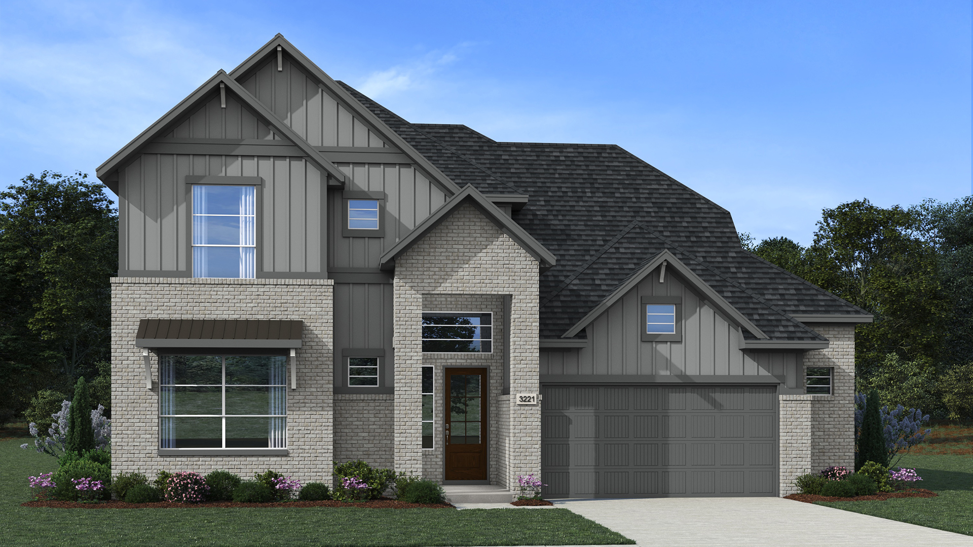 Elevation A of the Rivers floor plan