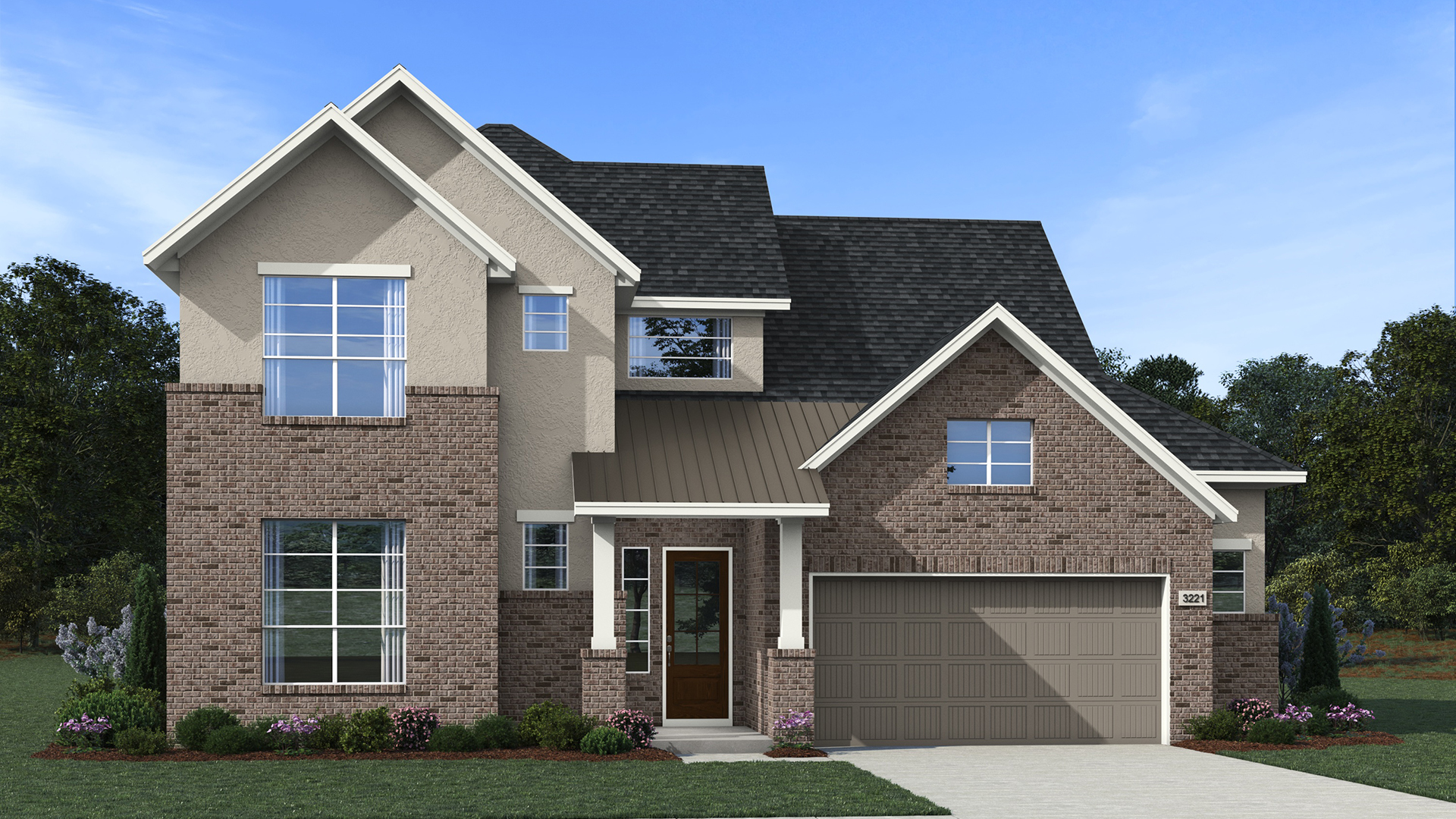 Elevation B of the Rivers floor plan