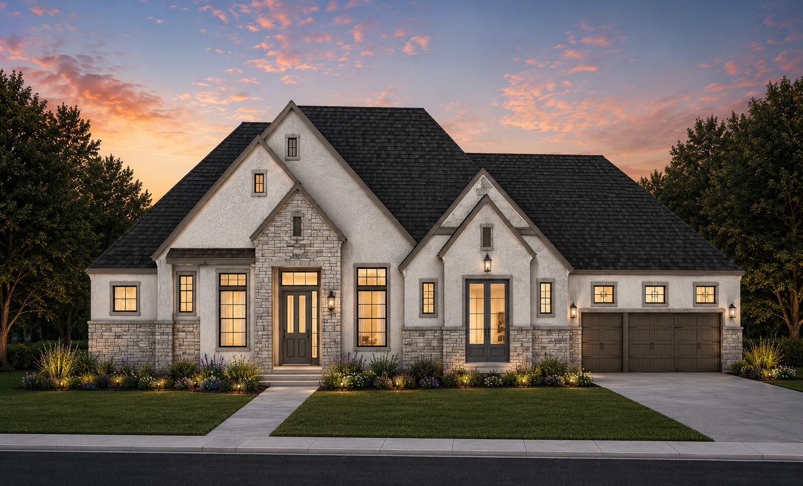 Elevation D of the Savara floor plan