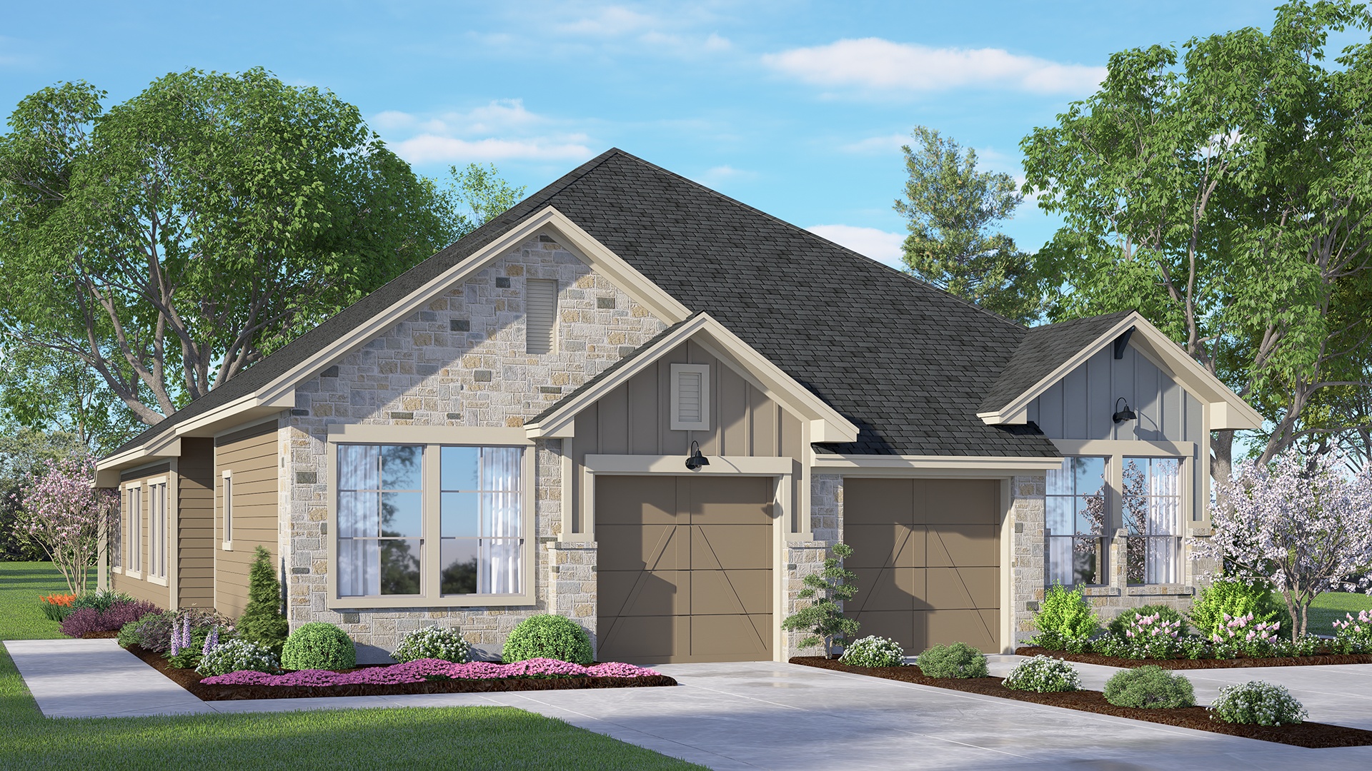 Elevation AB2 of the Chalet floor plan
