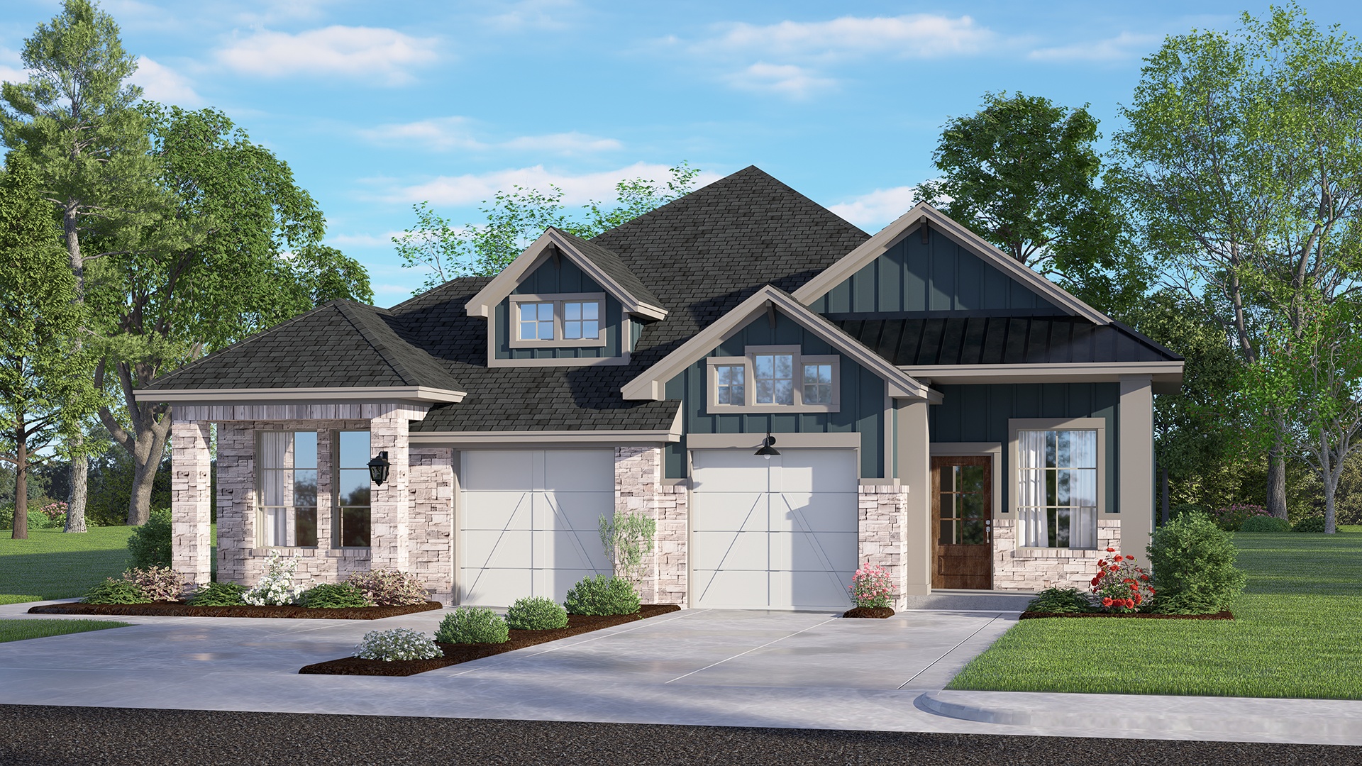 Elevation GH of the Chalet floor plan