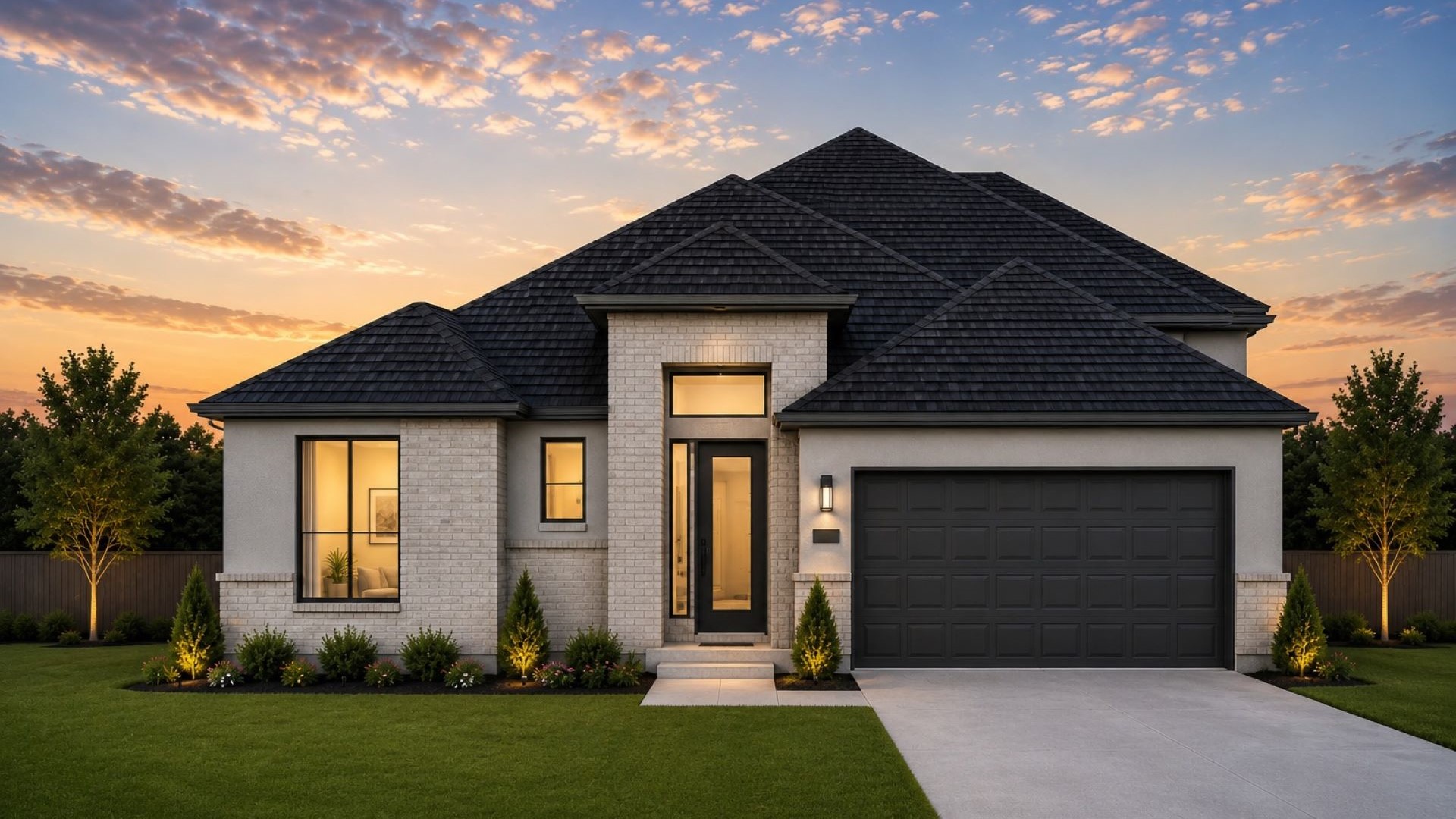 Elevation B of the Olivia floor plan